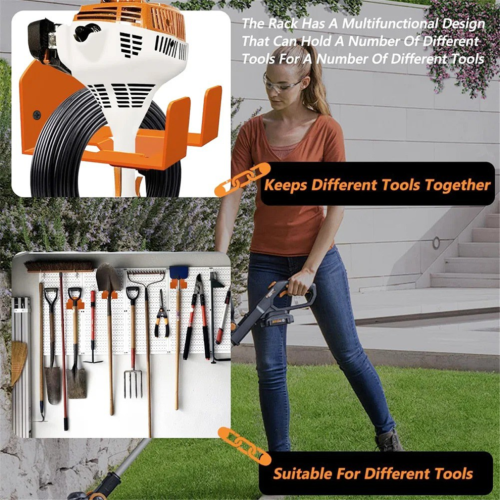 1 piece trimmer shelf, tool organizer, hanger, garage storage 2