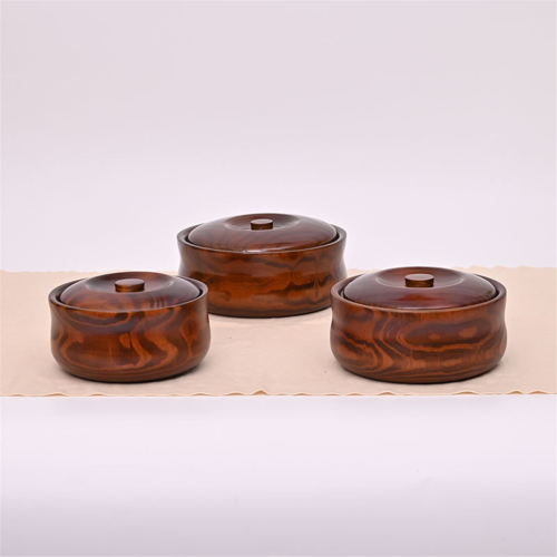 Handcrafted wooden bowls, home decoration, storage, solid wood, A 2