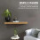 Floating solid wood shelf with hidden compartment, home decoration A 4