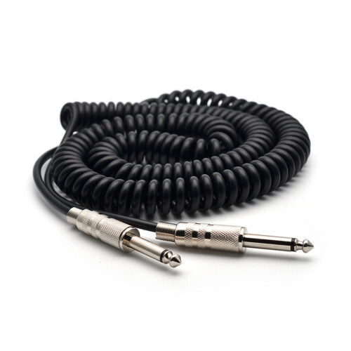 Guitar spring cable 6.35/6.5 Guitar-bass audio cable shielded wire 5M