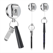 1-pack högpresterande pennhållare med infällbar dragstift, universella