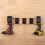 5-piece 2-in-1 tool holder dock, wall-mounted, battery holder for B 2