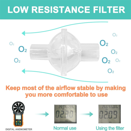CPAP-inlinefilter för BiPAP och CPAP-apparater, 9-pack 2