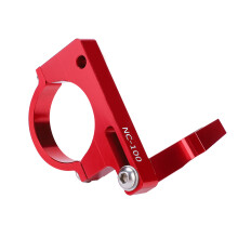 Ultralight Aluminum Alloy Foldable Bike Front Derailleur Adapter (Red)