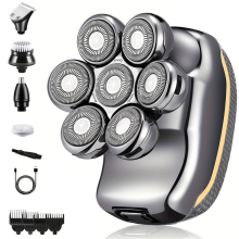 6-in-1 Electric Shaver for Men, Rechargeable, Cordless, for Hair Shaving