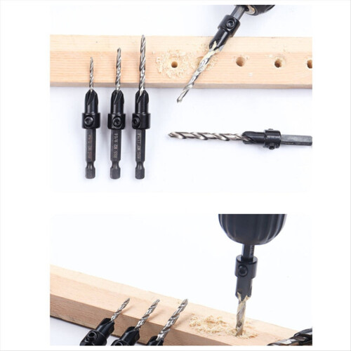 Tap and countersink set for woodworking, 12-piece set 2