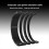 Modular power extension cable set, black 2