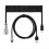 USB keyboard cable, black spiral keyboard USB Type-C cable 1