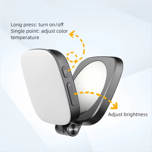 Magnetic fill light for live broadcasts, mobile phone ring light, black 1