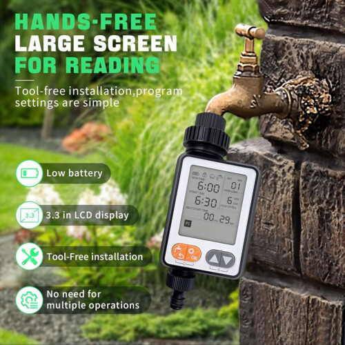Sprinkler timer, 10 programmable digital irrigation hose water timers 1