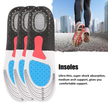 Orthopädische Sportschuh-Einlegesohlen, Stoßdämpfung, waschbar, schwarz