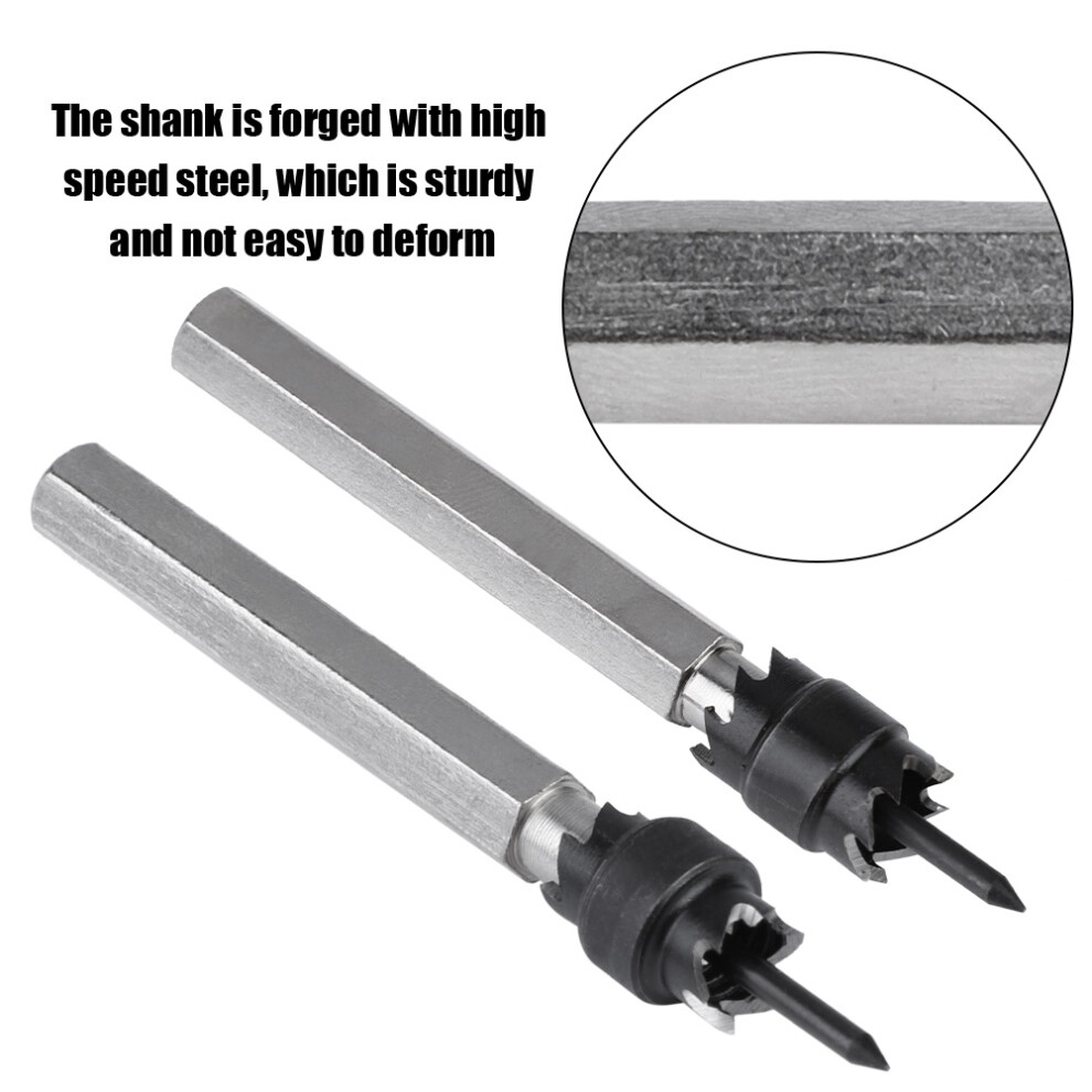 2Pcs High Speed Steel & Carbide Rotary Spot Weld Drill Set 3/8Â & 5/16Â 8441392662162