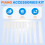 Piano accessory set with white keys 4
