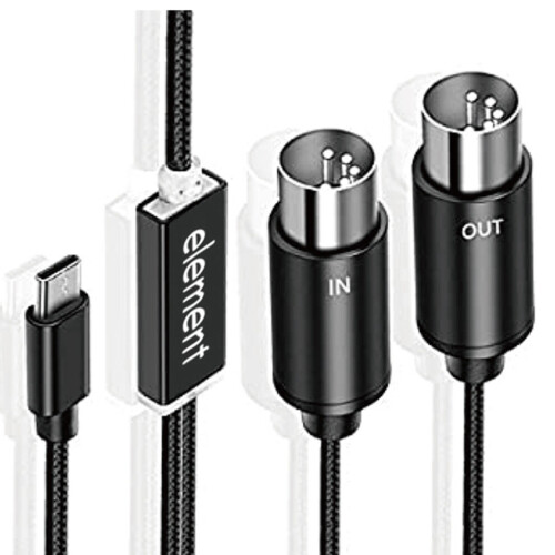 MIDI to USB-C Type-C cable converter for electronic organ computers