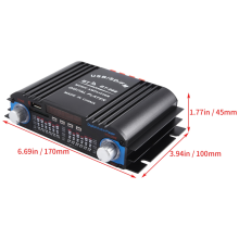 HiFi sound amplifier, audio amplifier, Bluetooth karaoke player, black