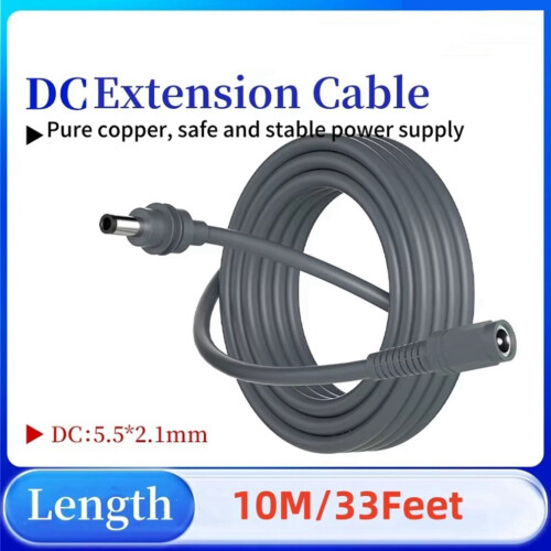 Mini DC hane till hona adapterkabel, kort kabel 9,6 m 1