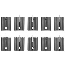 10x 21x15x11mm Schwarz Aluminium Kühlkörper für TO-220 Mosfet Transistoren