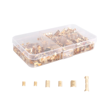 500-teiliges Crimp-Set mit U-förmigen Kupferringklemmen für unisolierte Kabel
