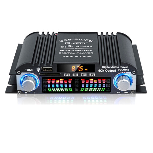 BT-998 HiFi Digital Audio Amplifier LCD Display Power Amplifier
