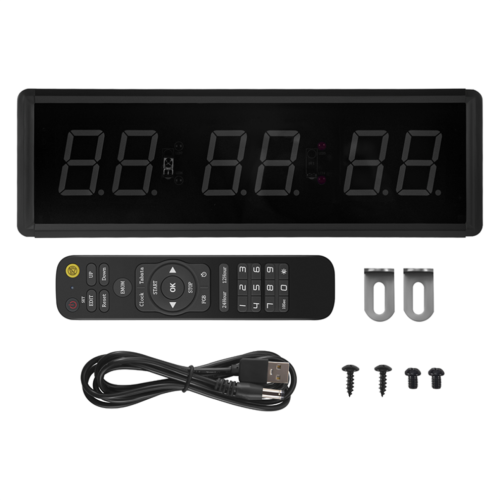 Fitness timer, LED interval timer, countdown/count-up clock, stopwatch for home use