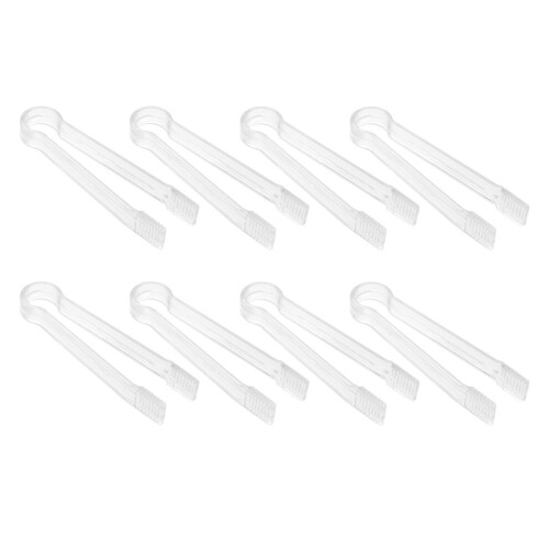 8 stuks plastic buffettangen, mini-serveertangen