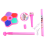 Kindermikrofon mit Lichtstativ, Spielzeug, rosa 1
