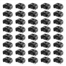40 stuks 2-punts remleidingbevestigingsclip 811611797 4,75 mm zwart