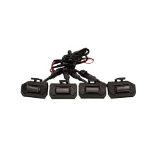 4PCS Auto LED Front Grill Lichter Externe Grill Lampe Rauch