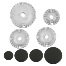 Stove Hat Set Oven Gas Stove Burner Crown Flame Cap Replacement Kit