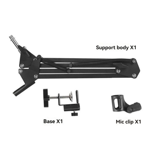 Desktop microphone stand, adjustable microphone stand