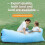 Inflatable sofa – portable, waterproof and leak-proof design, green 3