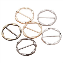 6-piece scarf ring clip set, women's T-shirt tie clips, tension clips