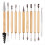 11-piece modeling tool set with wooden handle and double-sided end, sculpting tools 1