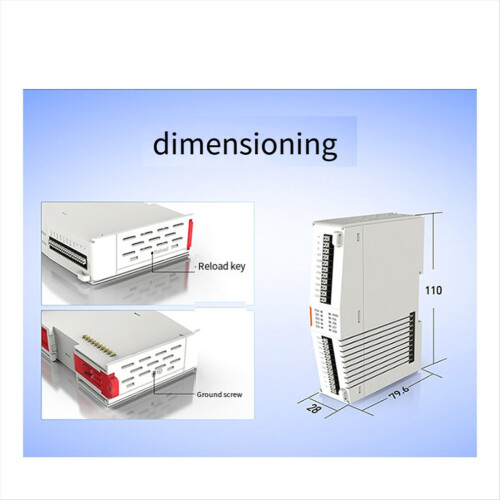 -M100-EAU Industriële Remote IO Gateway 4AI4DO Extender 2