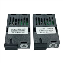 2 pairs of 1X9 transceivers, 155Mb/s SC singlemode fiber