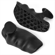 Gewichthefgrepen, ergonomisch, met rubberen pads voor deadlifts, geschikt voor gebruik in de sportschool.