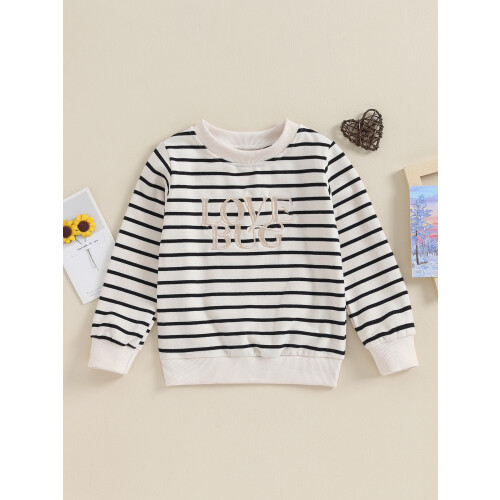 (3-4 Years, Beige) Pullover für Mädchen zum Valentinstag 1