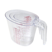 Measuring cup for baking – 50/500/1000 ml plastic cup with scale