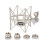 Microphone shock mount, adjustable mount (champagne gold) 1