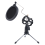 Microphone stand, desktop tripod with microphone windscreen filter cover 1