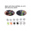 5 strips, 30 pots, empty paint strips, 10 ml/0.35 oz paint pot strips 2