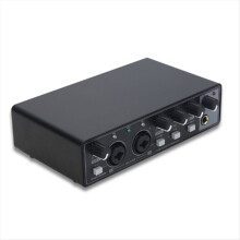 Audio-Interface Soundkarte Phantomspeisung E-Gitarre Soundmixer
