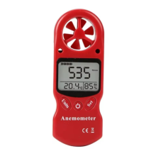 Mini-anemometer met meetfunctie voor windsnelheid en temperatuur