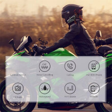 Neues L1 Bluetooth 5.3 Helm-Headset, wasserdichte Motorradkopfhörer
