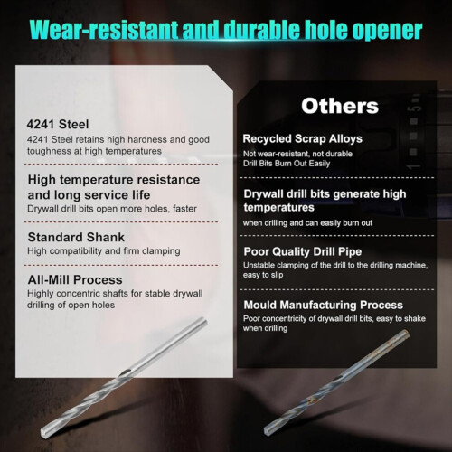 50 drywall drill bits, drywall pilot point drill bits 1