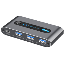 10-Gbit/s-USB-3.2-Switch, USB-C-Switch, 4-Port-USB-Switcher für PC