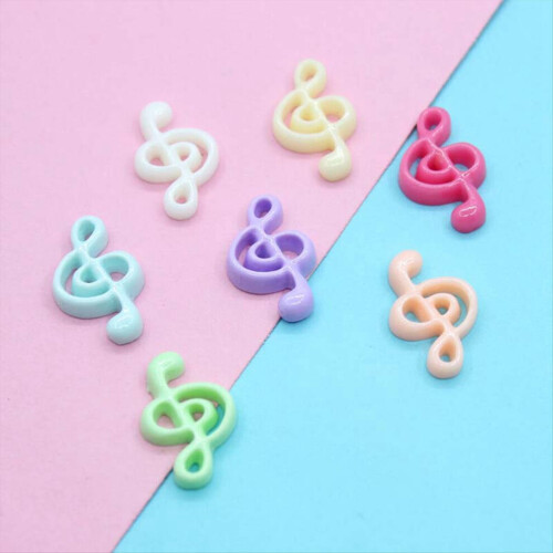 Kawaii musical note flatback decorations scrapbooking material 1