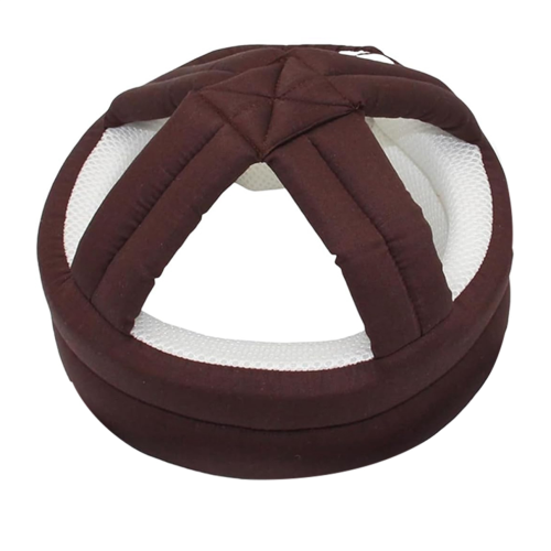 Protective helmet for elderly people, adjustable protective helmet, coffee color