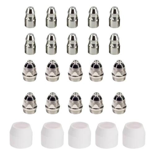 25-piece P80 plasma consumables, P80 plasma cutter torch kits