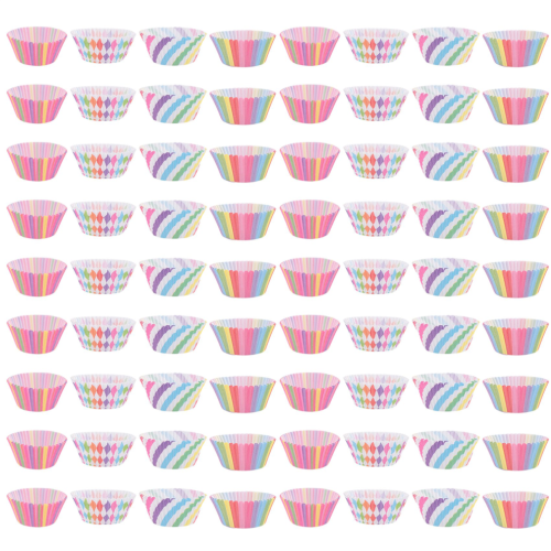 Cupcake-Backpapierförmchen, Muffinförmchen, verschiedene Farben, 400 Stück